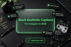 Black Aesthetic Captions For Instagram