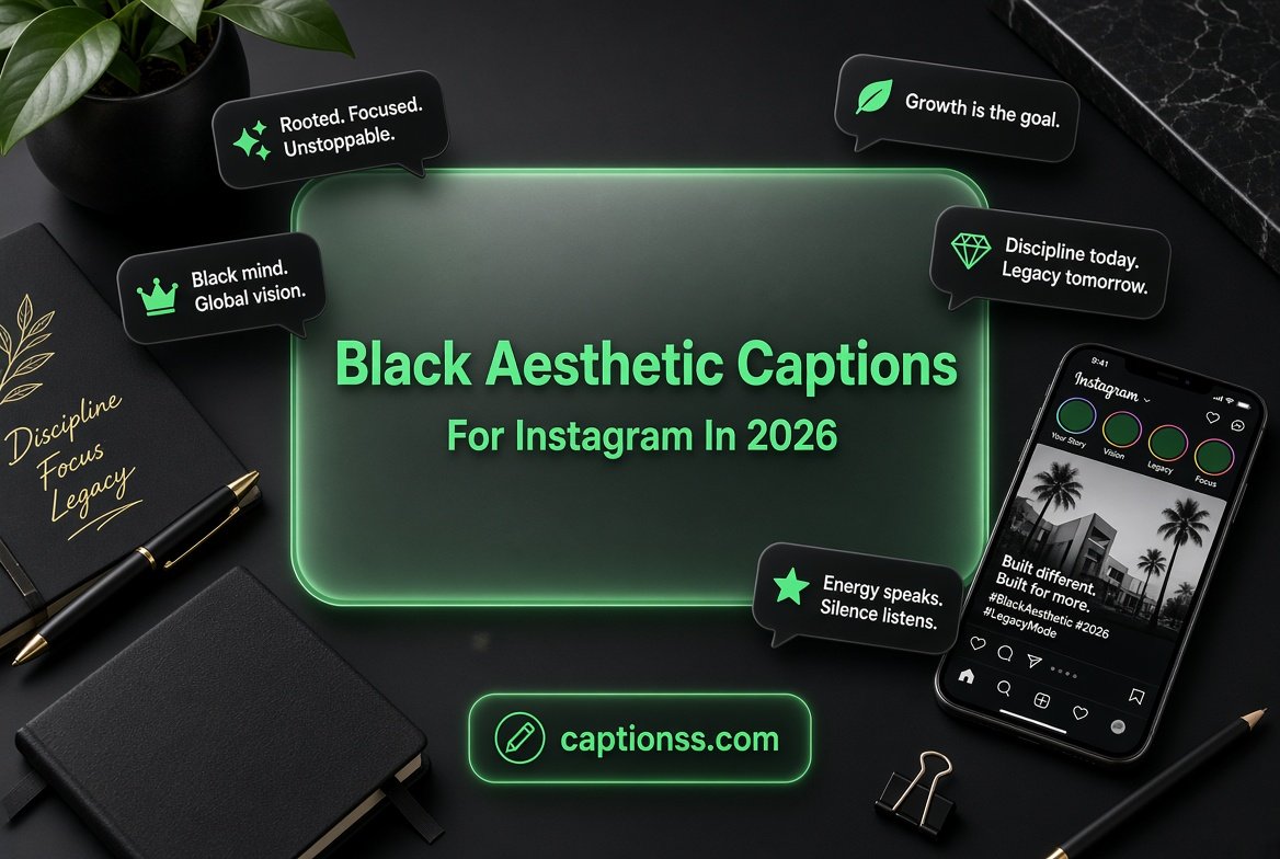 Black Aesthetic Captions For Instagram