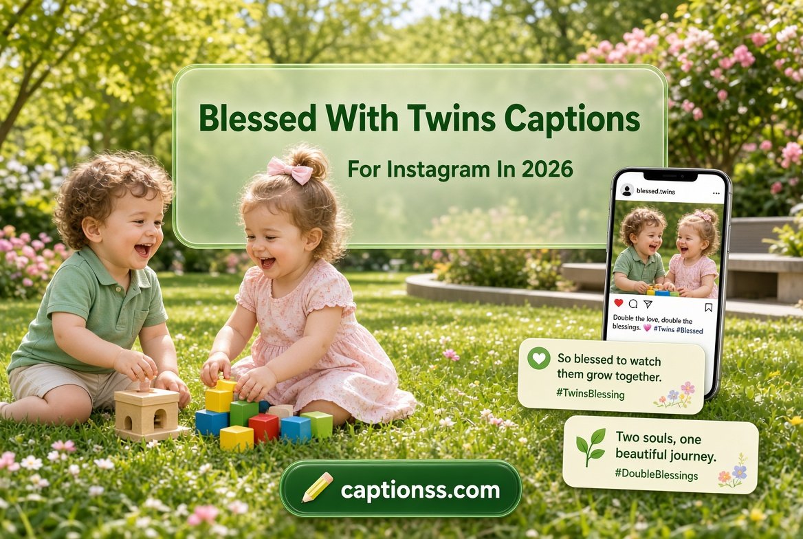 Blessed With Twins Captions For Instagram