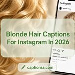 Blonde Hair Captions For Instagram