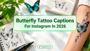 Butterfly Tattoo Captions For Instagram