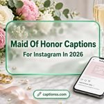 Maid Of Honor Captions For Instagram