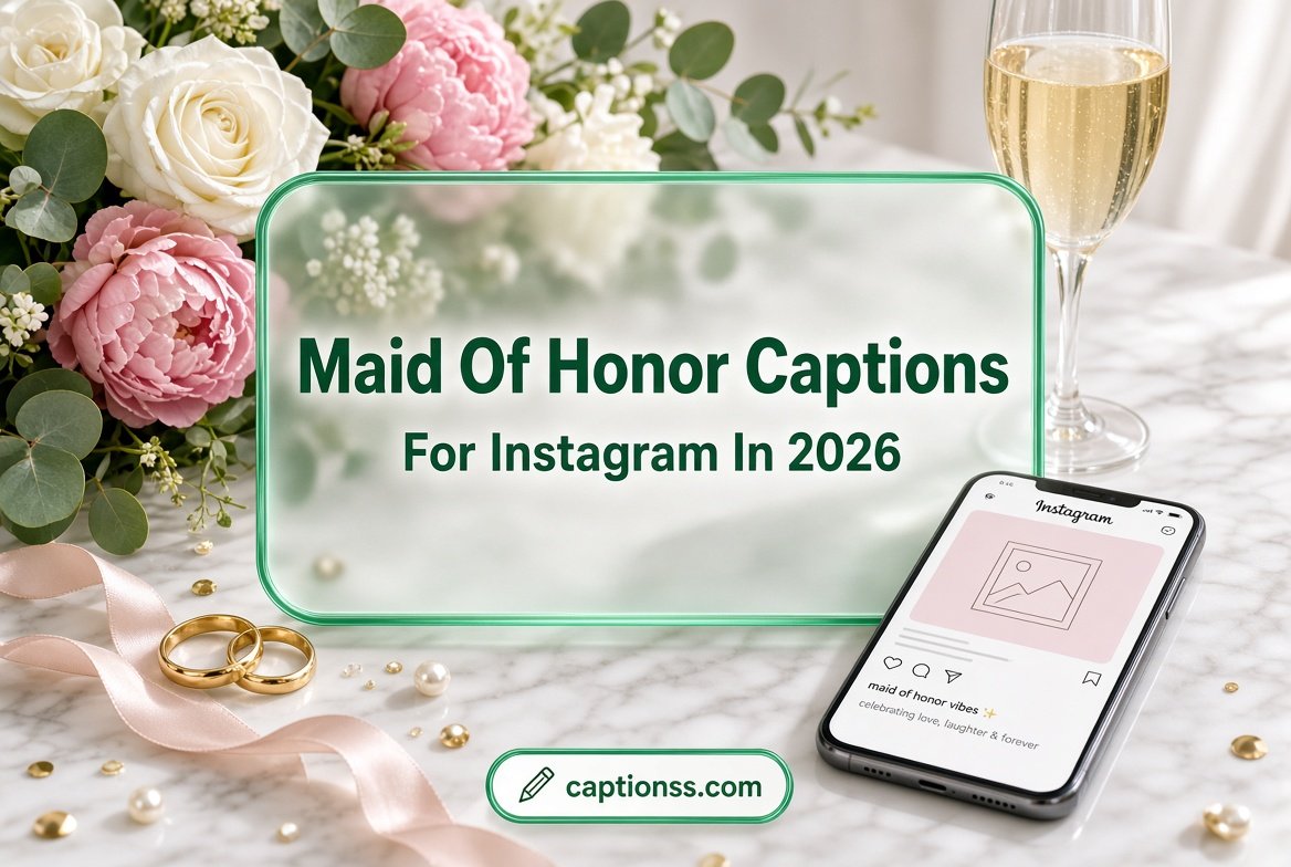 Maid Of Honor Captions For Instagram