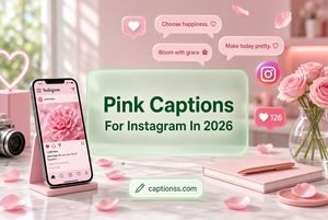 Pink Captions For Instagram